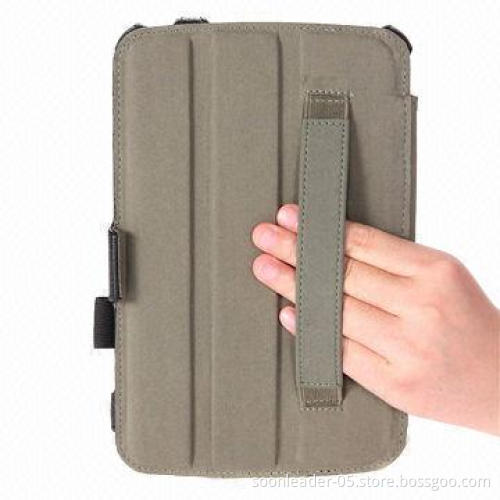 Slim Folio Book Auto Wake/Sleep Shell Stand case Cover with Elastic Hand Strap